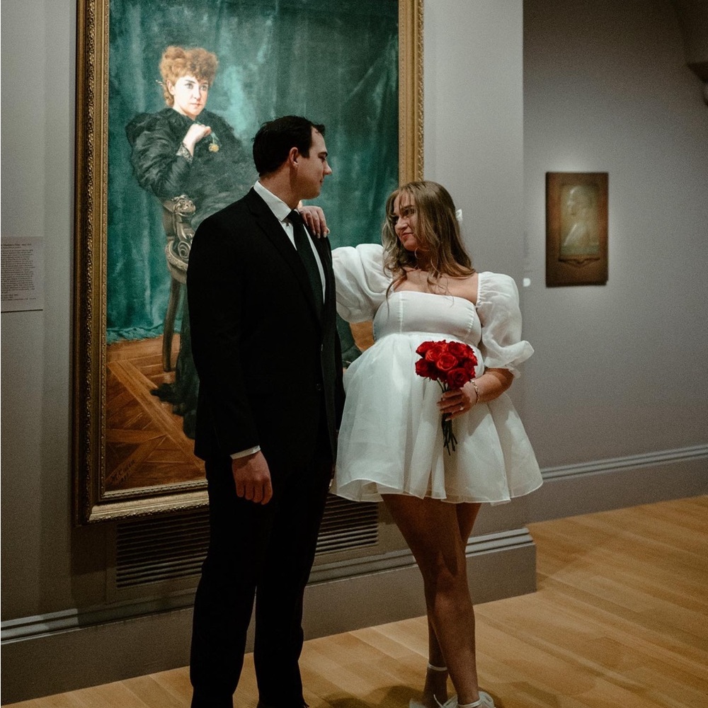 Selkie “The Ivory Puff Dress” Size L - offers are welcome!